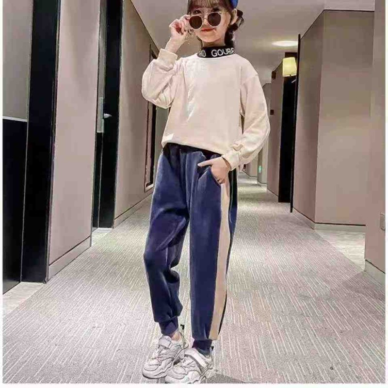 بناطيل رياضية للأطفال، مبطنة بالفرو وسميكة