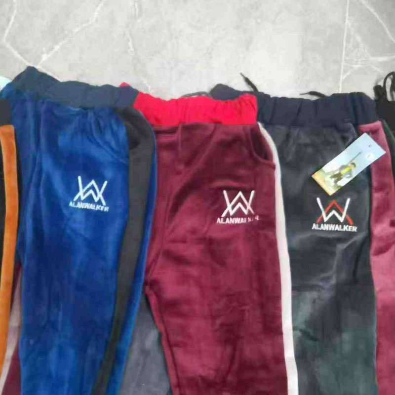 بناطيل رياضية للأطفال، مبطنة بالفرو وسميكة