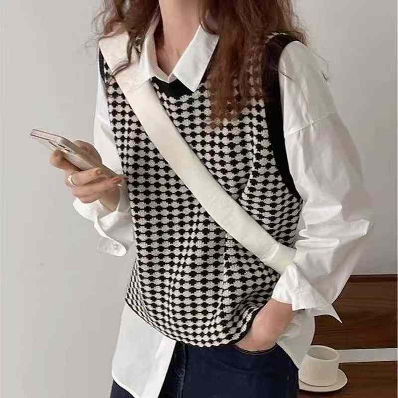 سترة صوفية فضفاضة من قماش الجاكار متعدد الطبقات