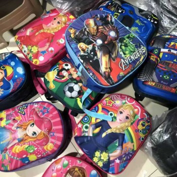 حقيبة ظهر مدرسية للبنات الصغيرات، حقيبة كتب بشخصيات كرتونية للأطفال