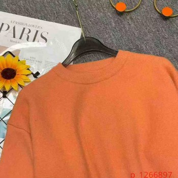 بلوفر خريفي وشتوي جديد فضفاض بياقة دائرية