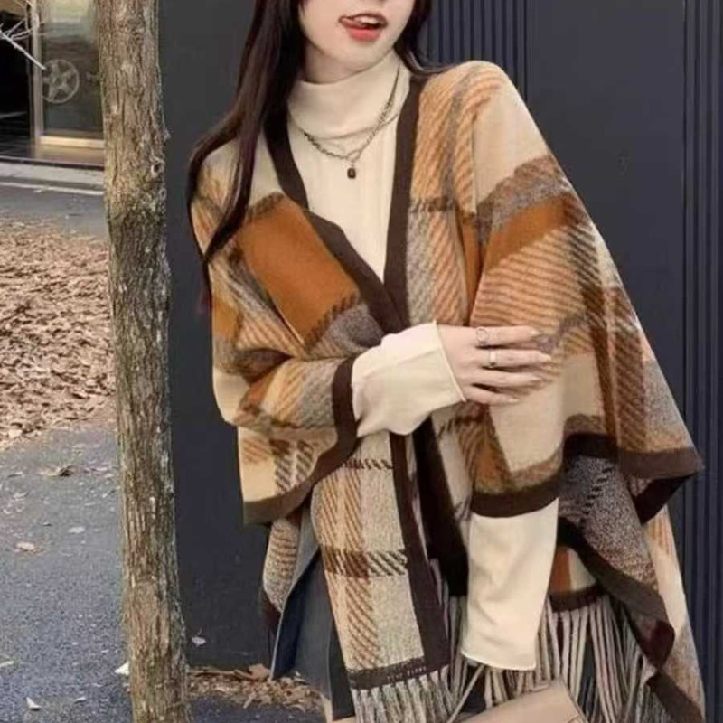 شالات خريف/شتاء جديدة فاخرة، بتصاميم وألوان متنوعة