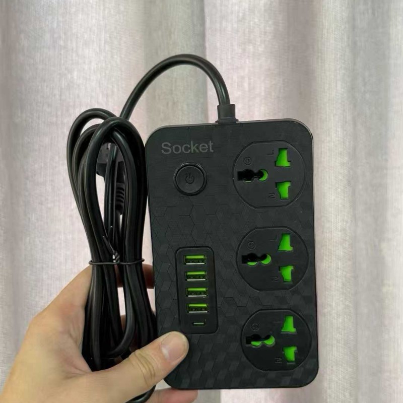 وصلة كهرباء 2 متر مع مداخل مختلفة