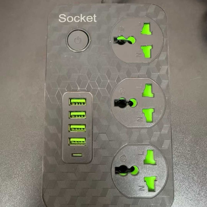 وصلة كهرباء 2 متر مع مداخل مختلفة