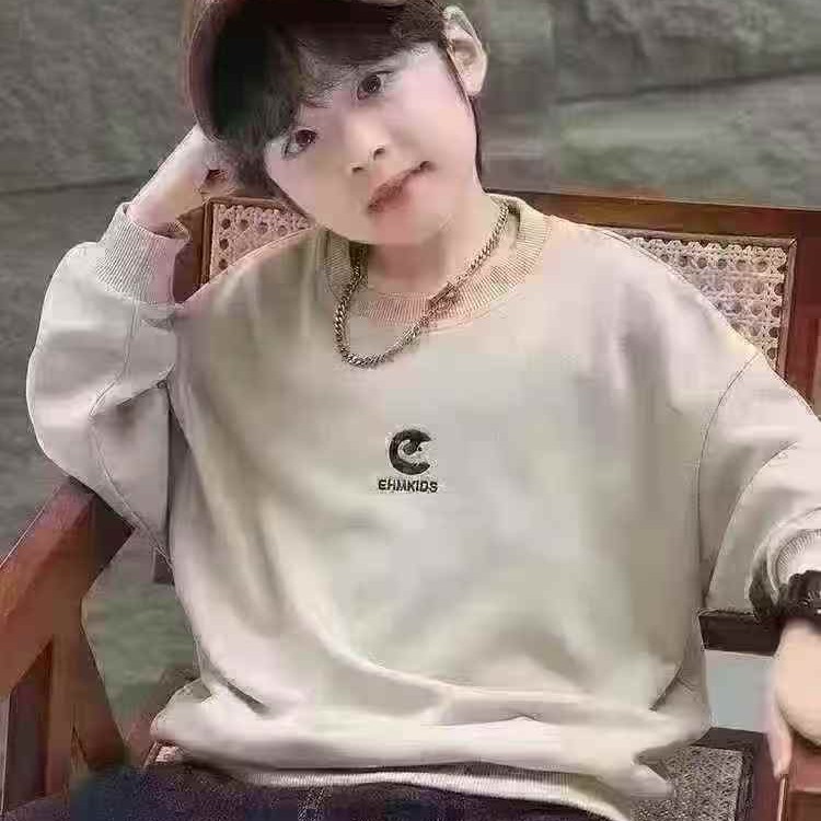 بلوزات سويتشيرت أطفال قطنية 100% بياقة ملفوفة