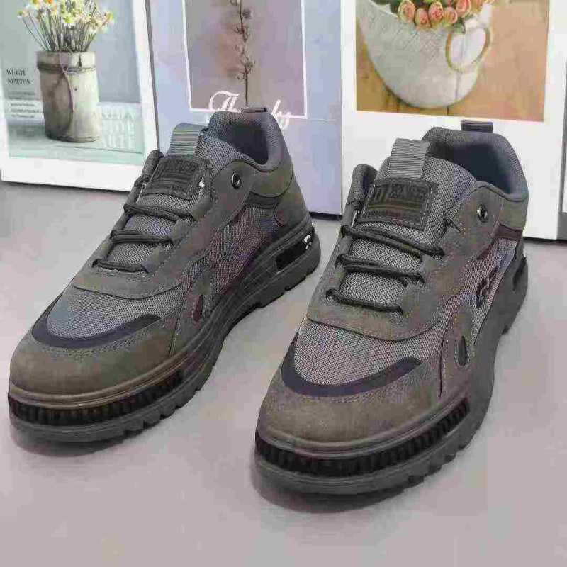 حذاء رجالي مريح برباط، مانع للانزلاق بنعل بخاصية التدليك