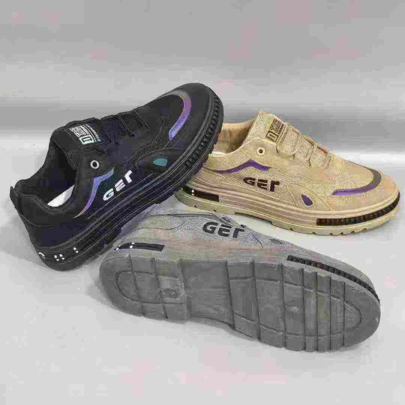 حذاء رجالي مريح برباط، مانع للانزلاق بنعل بخاصية التدليك