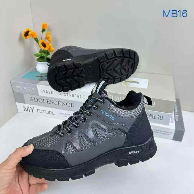 حذاء رياضي بفرو أرنب سميك وقطن للرجال