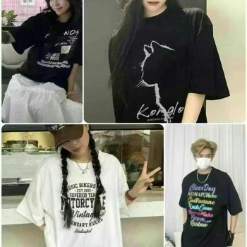 قمصان تي شيرت من القطن الخالص وزن200-220 جم 