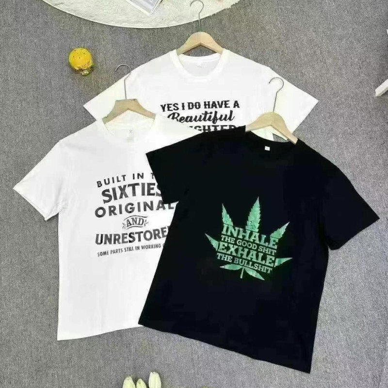 قمصان تي شيرت من القطن الخالص وزن200-220 جم قمصان تي شيرت من القطن الخالص وزن200-220 جم