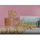 طقم من 6 كوب زجاجي مزخرف
