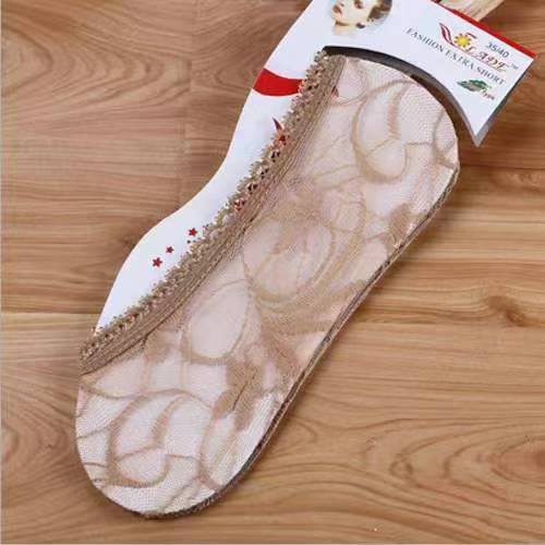 جوارب قارب قصيرة من القطن والدانتيل جوارب قارب قصيرة من القطن والدانتيل