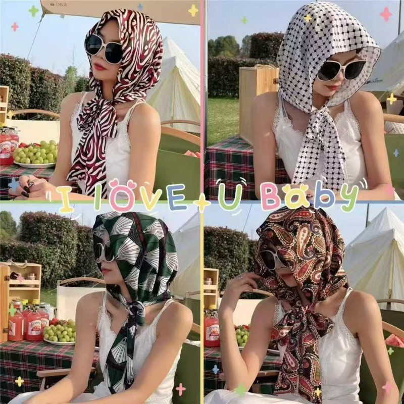 أوشحة وأغطية للرأس حريرية متعدد الاستخدامات أوشحة وأغطية للرأس حريرية متعدد الاستخدامات