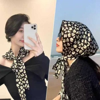 أوشحة وأغطية للرأس حريرية متعدد الاستخدامات