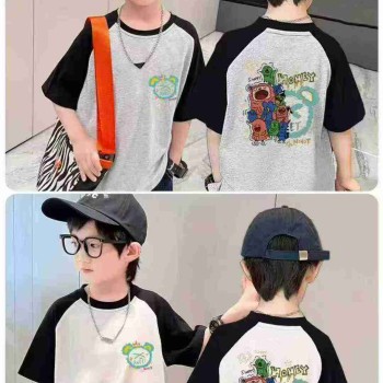 تيشيرتات أطفال قطنية بأكمام قصيرة تيشيرتات أطفال قطنية بأكمام قصيرة