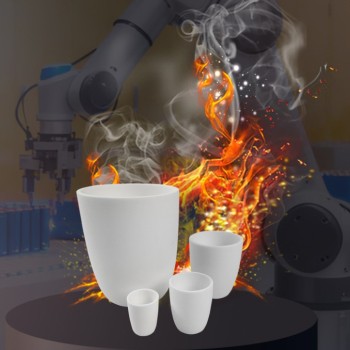 بوتقة خزفية من الألومينا والسيراميك والكروندوم