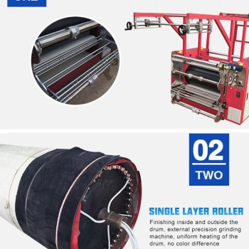 شريط البيع الساخن مزدوج طباعة الأسطوانة تسامي الحبل الحبل آلة الضغط