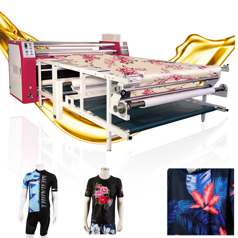 1.7m 420mm / 600mm ألة طباعة سابليميشن حرارية اسطوانية تعمل بتسخين الزيت 1.7m 420mm / 600mm ألة طباعة سابليميشن حرارية اسطوانية تعمل بتسخين الزيت