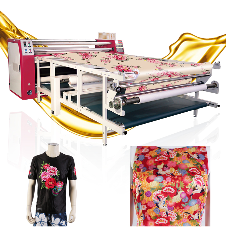 1.7m 420mm / 600mm ألة طباعة سابليميشن حرارية اسطوانية تعمل بتسخين الزيت 1.7m 420mm / 600mm ألة طباعة سابليميشن حرارية اسطوانية تعمل بتسخين الزيت