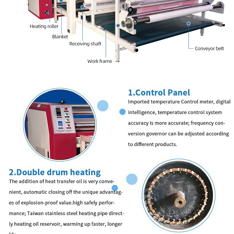 عملية بيع ساخنة عالية الدقة آلة لفة ألوان زاهية آلة نقل الحرارة لفة