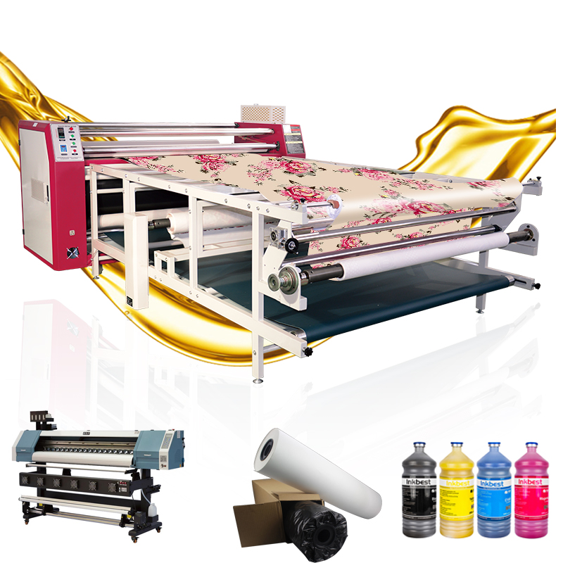 1.7m 420mm / 600mm ألة طباعة سابليميشن حرارية اسطوانية تعمل بتسخين الزيت 1.7m 420mm / 600mm ألة طباعة سابليميشن حرارية اسطوانية تعمل بتسخين الزيت