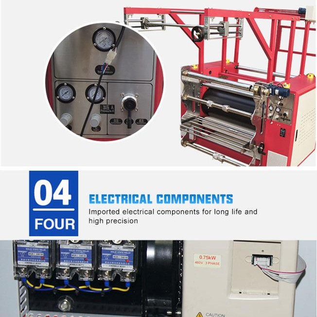 شريط البيع الساخن مزدوج طباعة الأسطوانة تسامي الحبل الحبل آلة الضغط