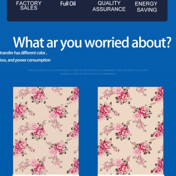 لفة قطرها 42 سم لفة لفة نقل الحرارة المطبعة المطبعة المطبعة للنسيج