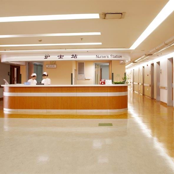 محطة مستشفى الممرضات في عيادة المرضى عداد التصميم الحديث L شكل إرشادات الشكل مستشفى