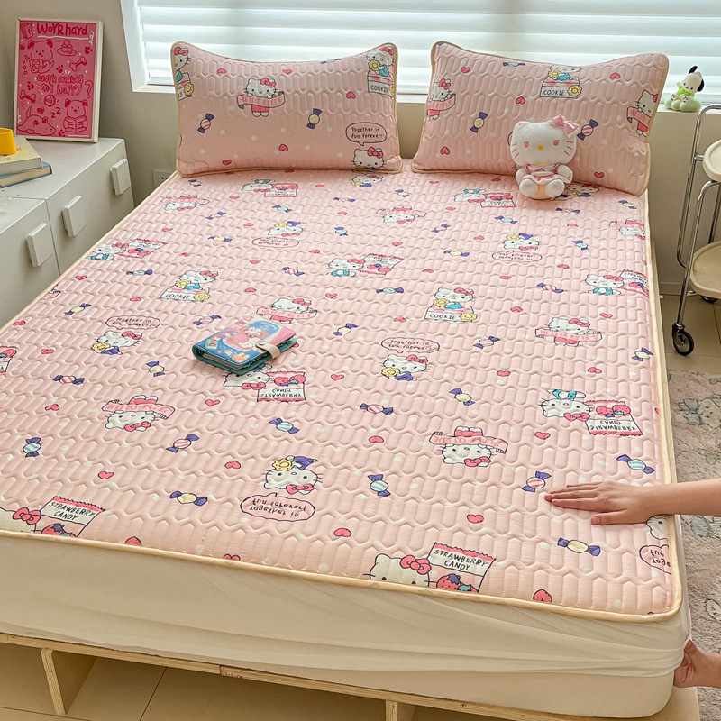 سرير Sanrio LaTex Three -piece مجموعة من ثلاث حصيرة ثلاثية ثلاثية جولة جولة جوية -سرير غير مريح مكيف