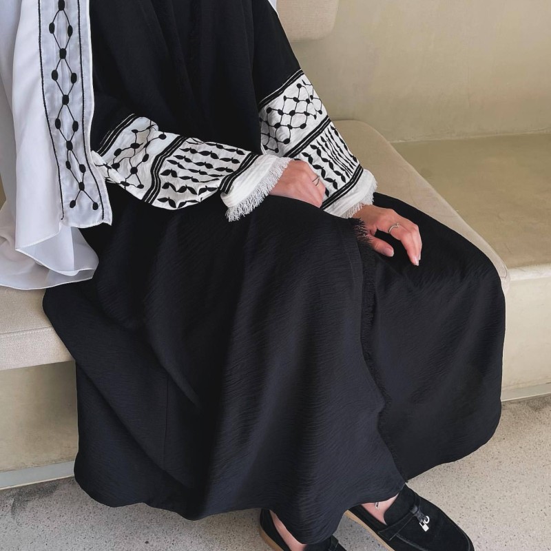 الملابس العربية, الأكثر مبيعا على أمازون من نفس الفئة, عباية رداء كارديجان مطرزة باكمام الكوفية الفلسطينية الملابس العربية, الأكثر مبيعا على أمازون من نفس الفئة, عباية رداء كارديجان مطرزة باكمام الكوفية الفلسطينية