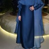 الملابس العربية. عباءات مكسي مغلقة 