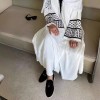 الملابس العربية, الأكثر مبيعا على أمازون من نفس الفئة, عباية رداء كارديجان مطرزة باكمام الكوفية الفلسطينية 