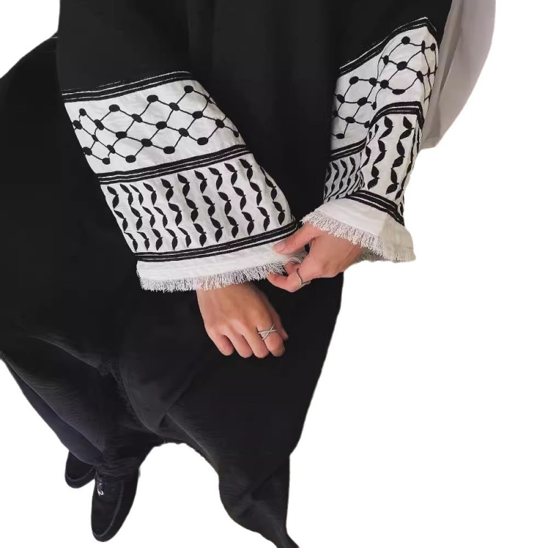 الملابس العربية, الأكثر مبيعا على أمازون من نفس الفئة, عباية رداء كارديجان مطرزة باكمام الكوفية الفلسطينية الملابس العربية, الأكثر مبيعا على أمازون من نفس الفئة, عباية رداء كارديجان مطرزة باكمام الكوفية الفلسطينية