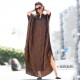 2021 جديد أوروبي وأمريكي من أربعة جوانب أسود بني مخطط شاطئ مخطط Squid Sexy Robe Squid واحد صدر واحد