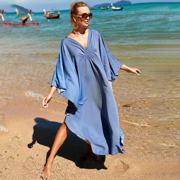 دشداشة نسائية داخلية فضفاضة بالوان سادة