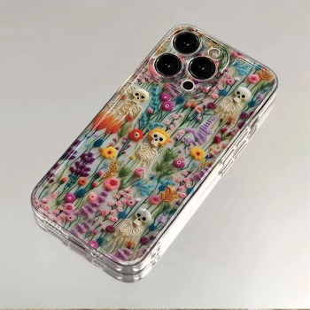 جرابات الزهور والجمجمة لأجهة الأيفون