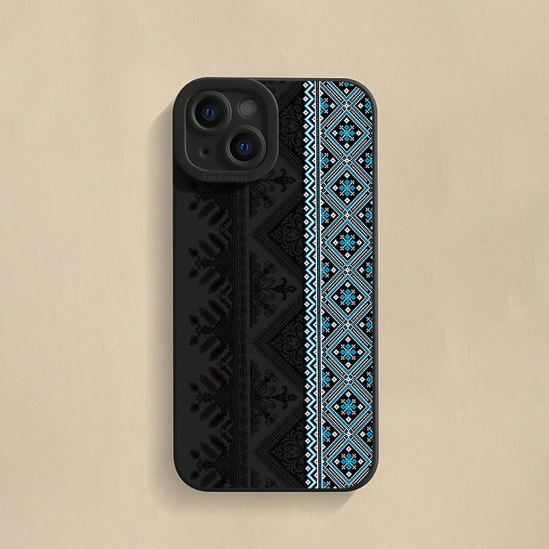 جراب هاتف Apple iPhone  بطبعة أفريقية هندسية, جراب مضاد للسقوط بالكامل