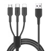 1.2 متر واحد إلى ثلاثة كابل بيانات شحن سريع فائق 5A مناسب لـ Huawei Honor Xiaomi Vivo Android Cable 1.2 متر واحد إلى ثلاثة كابل بيانات شحن سريع فائق 5A مناسب لـ Huawei Honor Xiaomi Vivo Android Cable