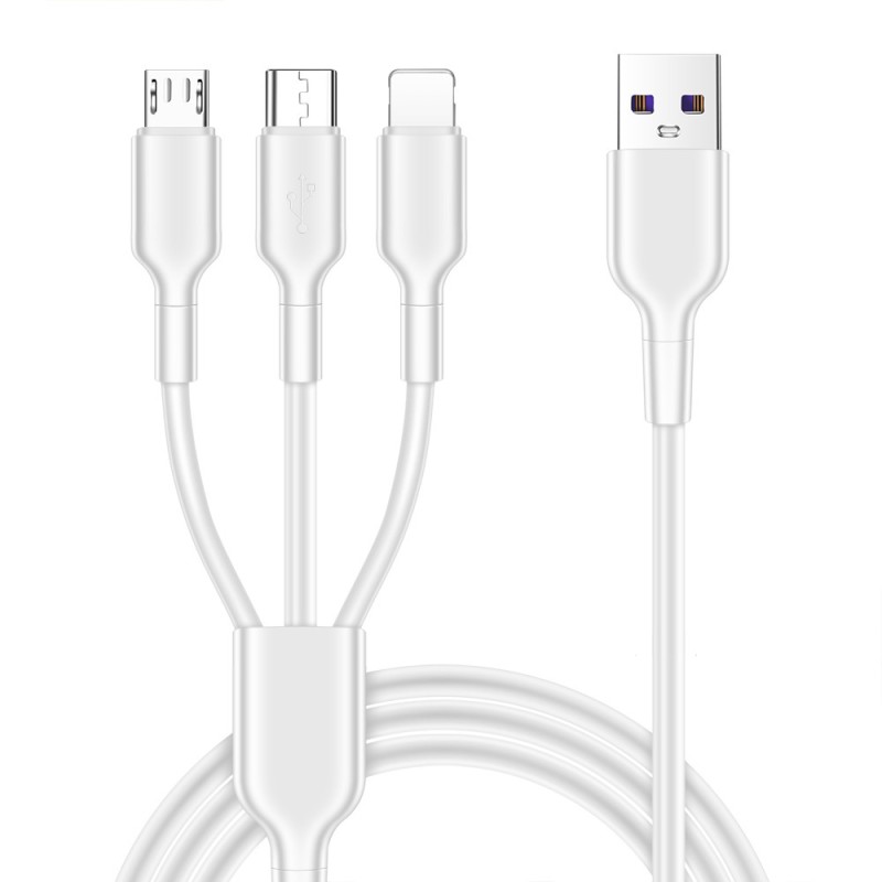 1.2 متر واحد إلى ثلاثة كابل بيانات شحن سريع فائق 5A مناسب لـ Huawei Honor Xiaomi Vivo Android Cable 1.2 متر واحد إلى ثلاثة كابل بيانات شحن سريع فائق 5A مناسب لـ Huawei Honor Xiaomi Vivo Android Cable