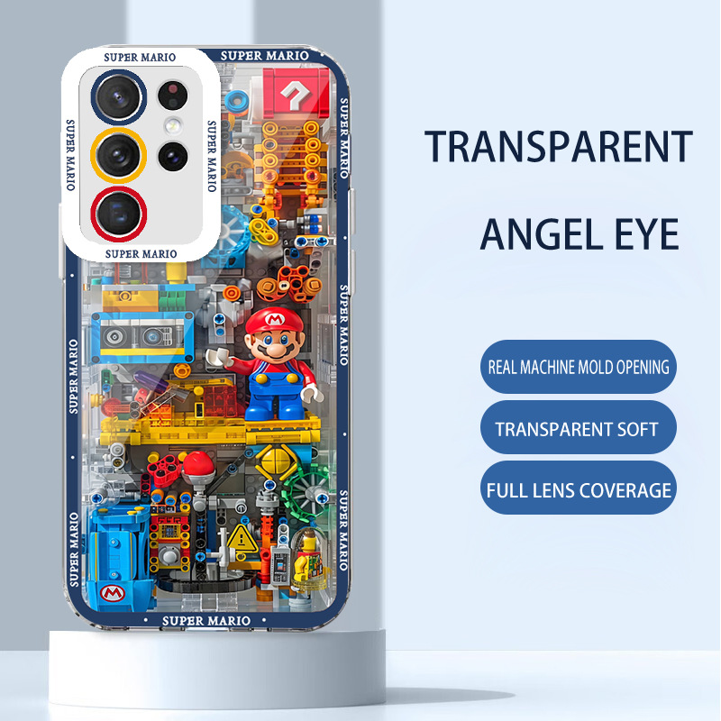 مناسبة لـ Samsung S24 Case Mobile Phone Case Ultra Mechanical Mario S20 Lego Building Place بالإضافة إلى Angel Eye M11 Anti-Fall مناسبة لـ Samsung S24 Case Mobile Phone Case Ultra Mechanical Mario S20 Lego Building Place بالإضافة إلى Angel Eye M11 Anti-Fall