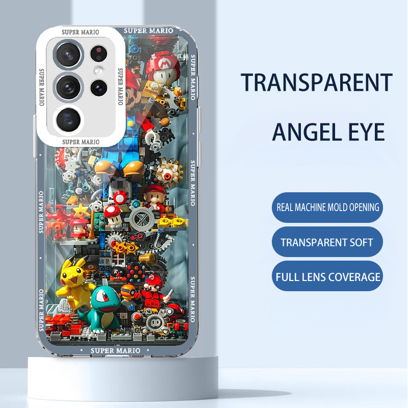 مناسبة لـ Samsung S24 Case Mobile Phone Case Ultra Mechanical Mario S20 Lego Building Place بالإضافة إلى Angel Eye M11 Anti-Fall مناسبة لـ Samsung S24 Case Mobile Phone Case Ultra Mechanical Mario S20 Lego Building Place بالإضافة إلى Angel Eye M11 Anti-Fall