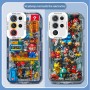 مناسبة لـ Samsung S24 Case Mobile Phone Case Ultra Mechanical Mario S20 Lego Building Place بالإضافة إلى Angel Eye M11 Anti-Fall