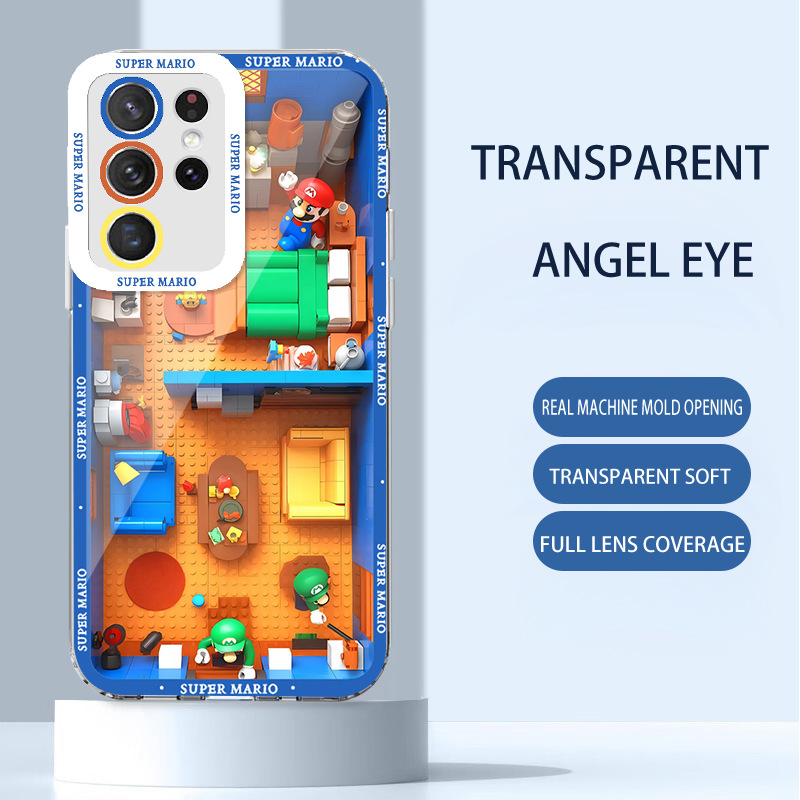 مناسبة لـ Samsung S24 Case Mobile Phone Case Ultra Mechanical Mario S20 Lego Building Place بالإضافة إلى Angel Eye M11 Anti-Fall مناسبة لـ Samsung S24 Case Mobile Phone Case Ultra Mechanical Mario S20 Lego Building Place بالإضافة إلى Angel Eye M11 Anti-Fall