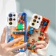 مناسبة لـ Samsung S24 Case Mobile Phone Case Ultra Mechanical Mario S20 Lego Building Place بالإضافة إلى Angel Eye M11 Anti-Fall