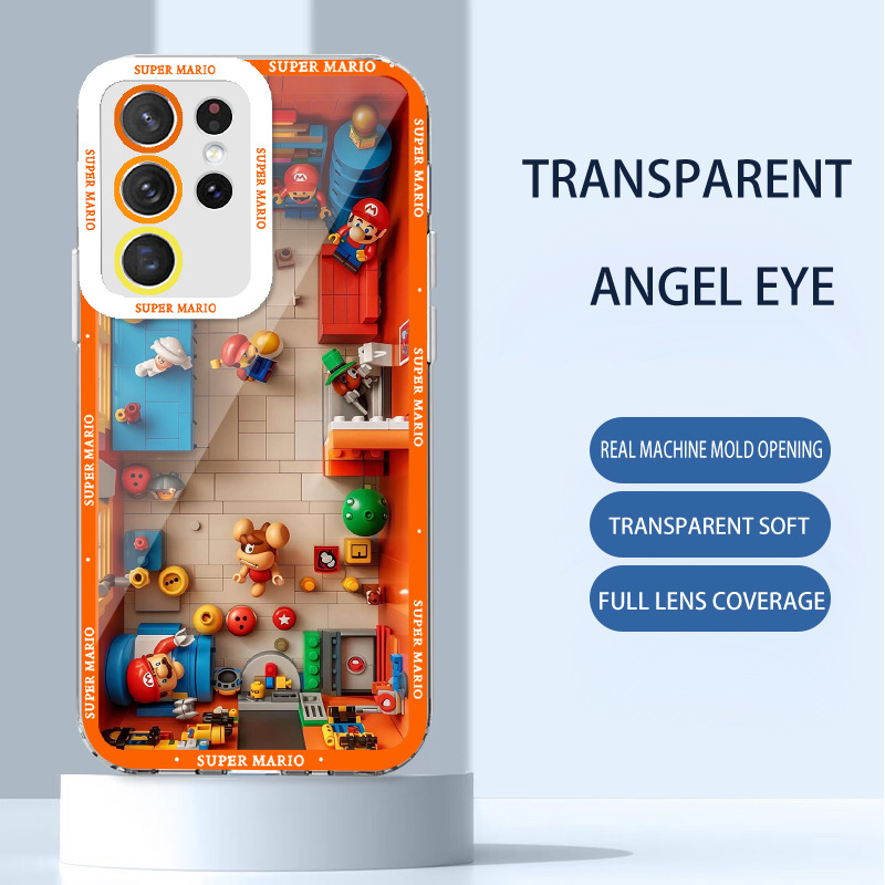 مناسبة لـ Samsung S24 Case Mobile Phone Case Ultra Mechanical Mario S20 Lego Building Place بالإضافة إلى Angel Eye M11 Anti-Fall مناسبة لـ Samsung S24 Case Mobile Phone Case Ultra Mechanical Mario S20 Lego Building Place بالإضافة إلى Angel Eye M11 Anti-Fall