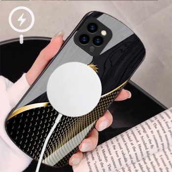 ينطبق على iPhone 16 Case Phone Case 15 National Trend 14 Wood Grain 13 Dragon Energy 12 Oval 11 Magnetic Section XS نموذج شامل