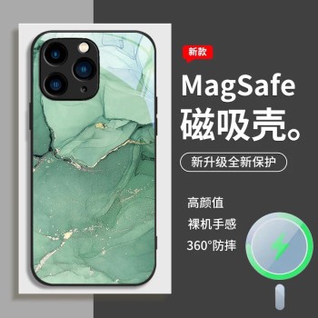 قابلة للتطبيق على Apple 15Pro Phone Case 13 Marble Pro Magnetic Excorption 14 Smudge 11 Gilding 12 Art 16 Advanced