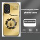 مناسبة لـ Samsung S25 CASE S24 National Trend S23 Business S22 Golden Ring Zodiac Plus Drassing Glass Vall-Instlicive
