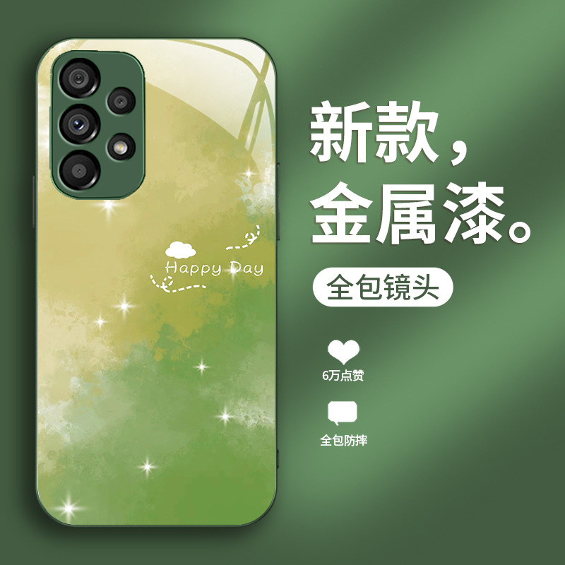 مناسبة لـ Samsung S9 تقديم حالة الهاتف المحمول S21 Niche Creative S10 Lradient Color S11e Liquid Glass Head مناسبة لـ Samsung S9 تقديم حالة الهاتف المحمول S21 Niche Creative S10 Lradient Color S11e Liquid Glass Head