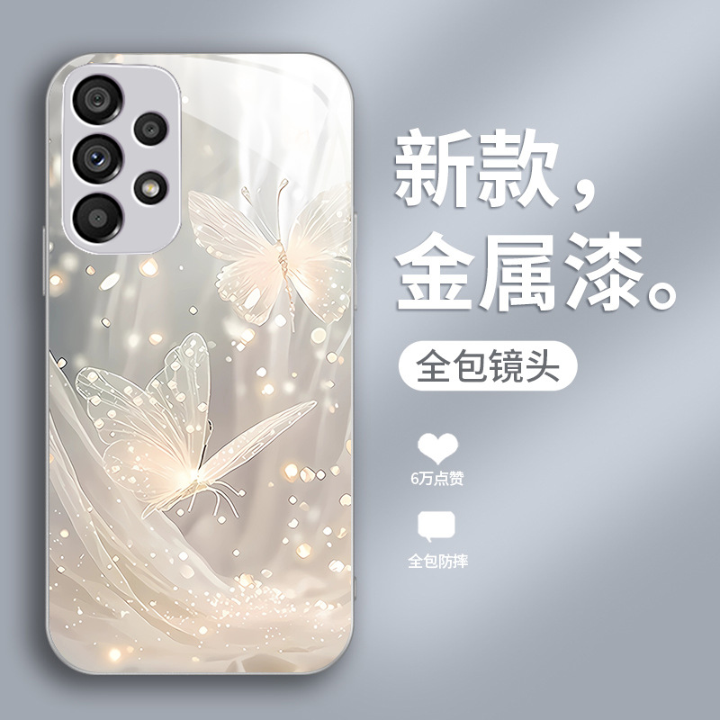 مناسبة لـ Samsung S21 Ultra Dream Butterfly S21Plus Liquid Glass Shell Ultra Ultra Highlue High مناسبة لـ Samsung S21 Ultra Dream Butterfly S21Plus Liquid Glass Shell Ultra Ultra Highlue High